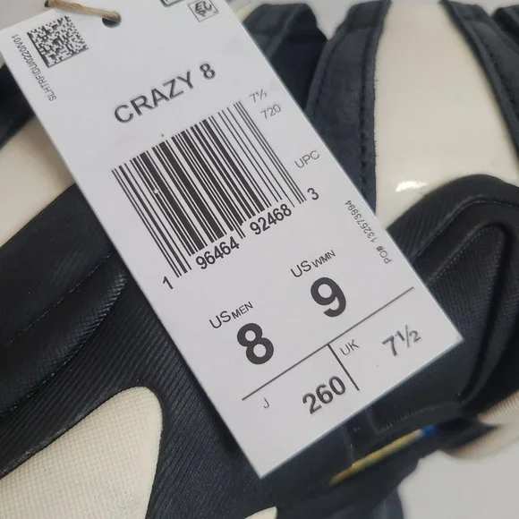 NEW Adidas Crazy 8 Kobe Bryant Basketball Shoes IF2448 Size 8 Black - Picture 8 of 8